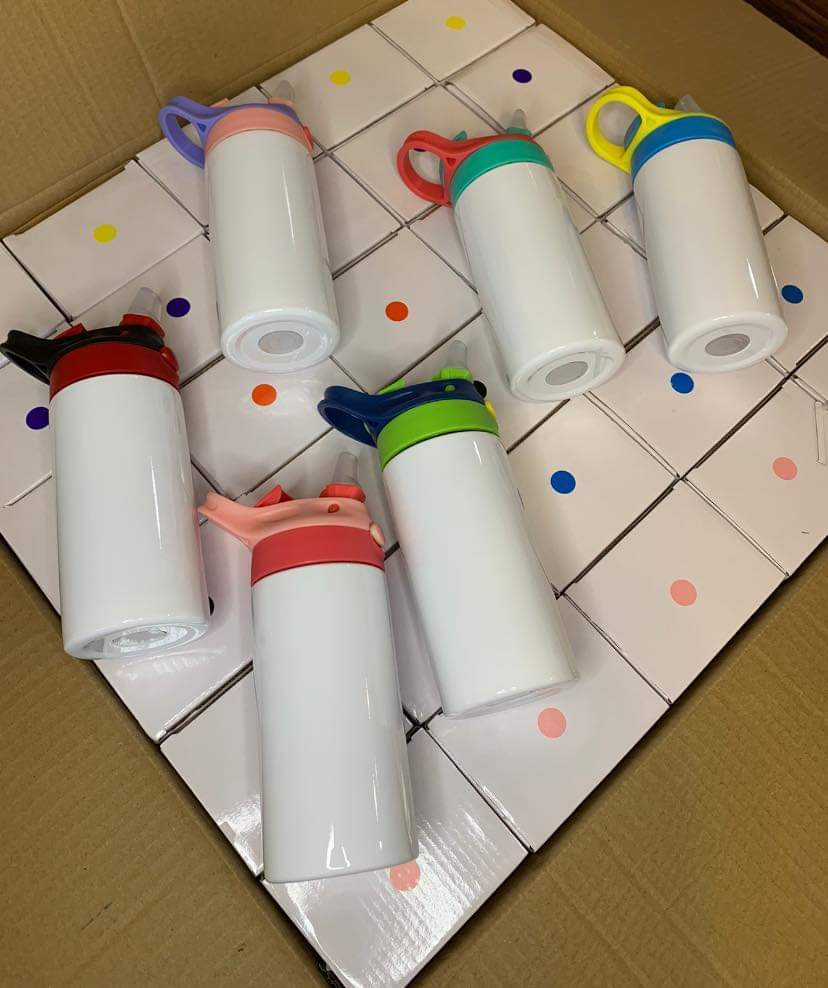 12oz Sublimation Kids Sippy Bottles