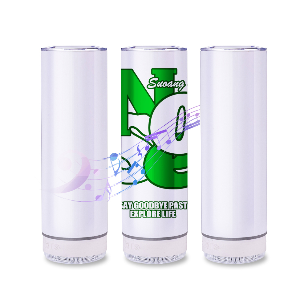 20oz Sublimation Tumblers With Bluetooth Speaker Base