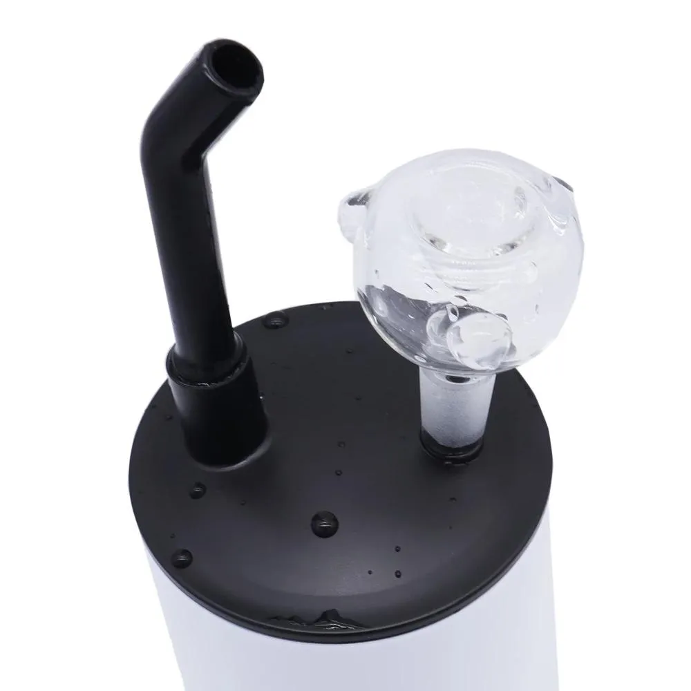 20oz Hookah Straight Sublimation Tumbler Cup With Glass Bowl