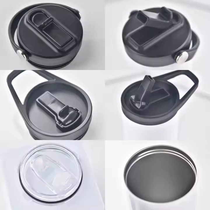 20oz Stainless Double Lids Steel Sublimation Tumbler - Slide Lid and Handle Lid
