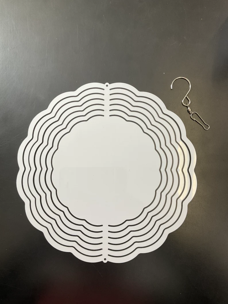 10OZ Sublimation Wind Spinner Double Sides With Hanger
