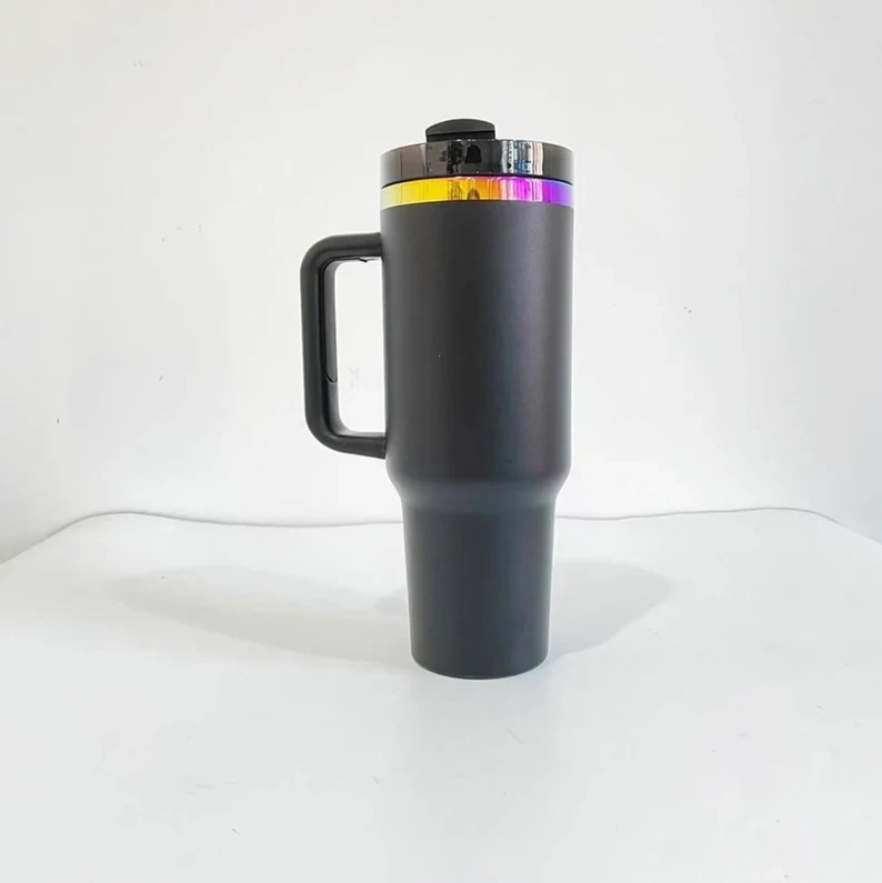 40oz Powder Coated Tumblers Rainbow Quencher Tumbler H2.0
