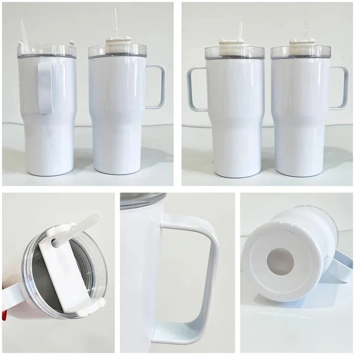 20oz White Sublimation Mug with Handle