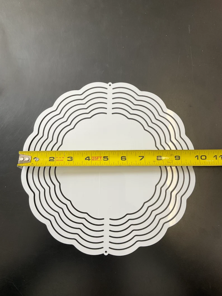 10OZ Sublimation Wind Spinner Double Sides With Hanger