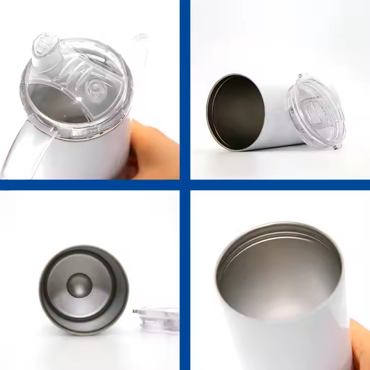 12oz Sublimation Blanks Sippy Cup With 2 Lids