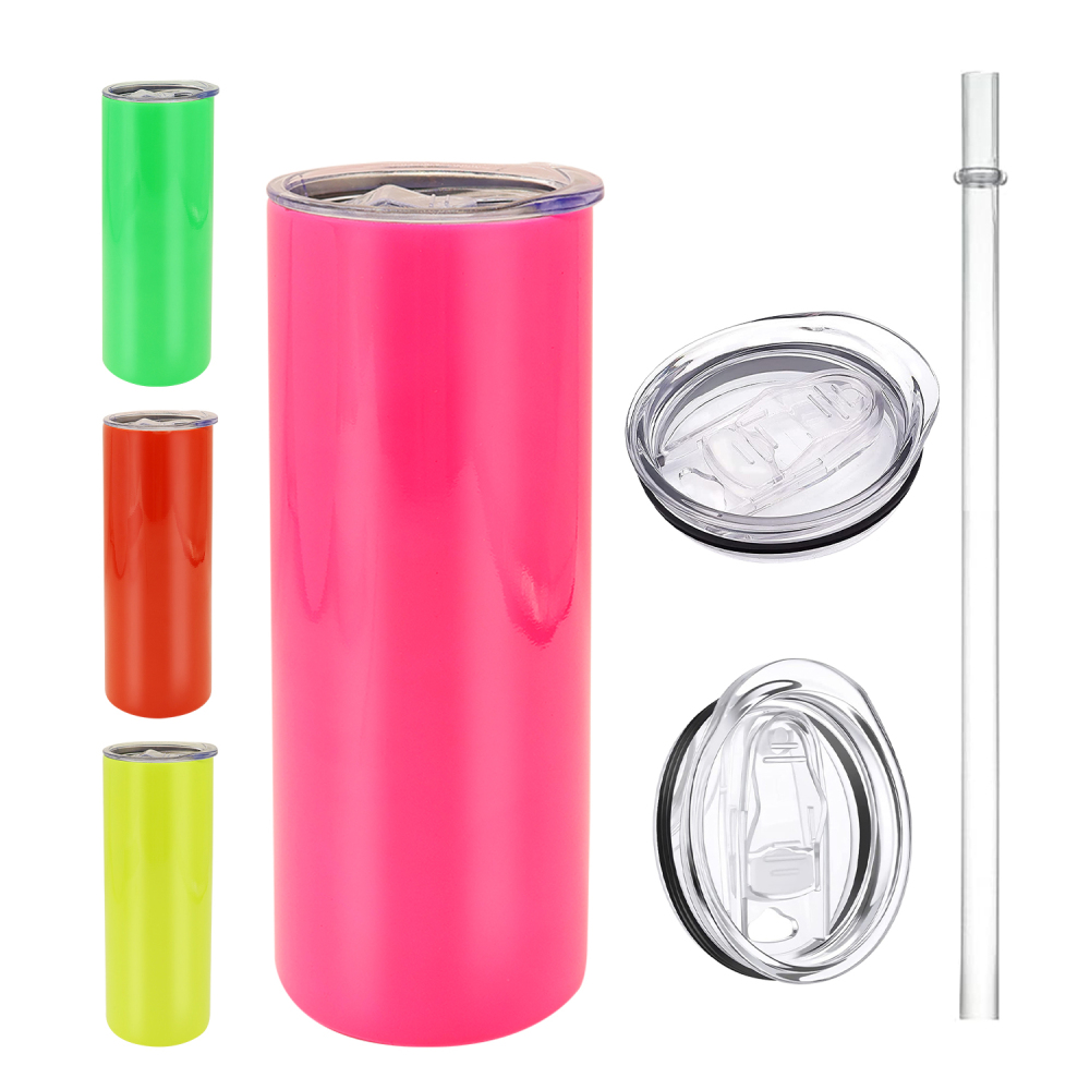 20OZ Neon Glossy Sublimation Tumblers