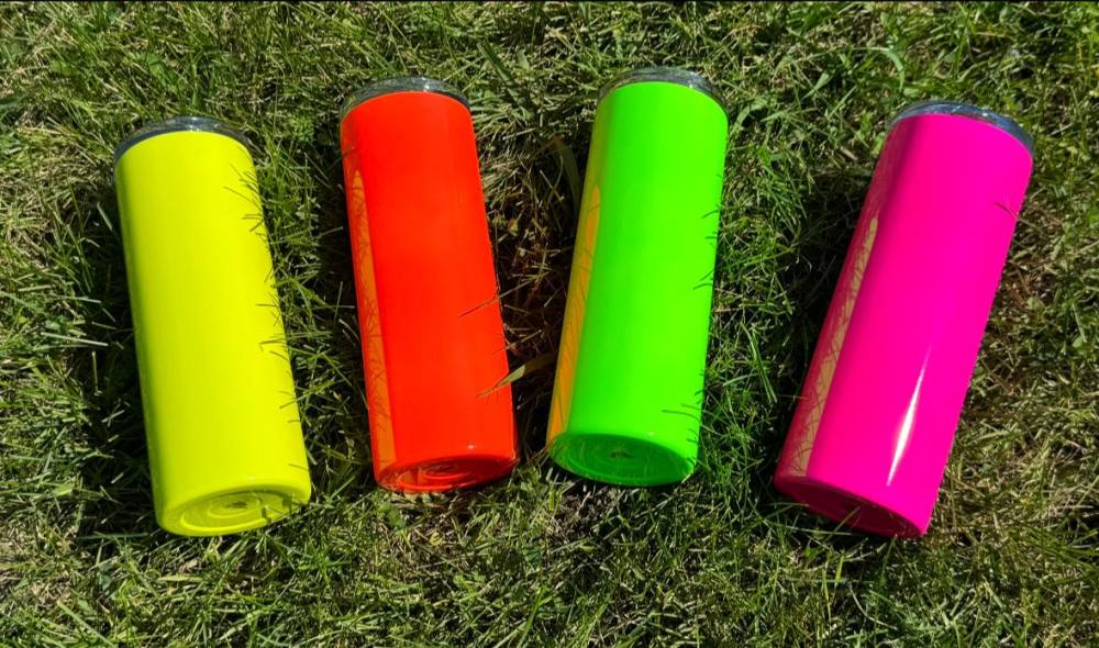 20OZ Neon Glossy Sublimation Tumblers