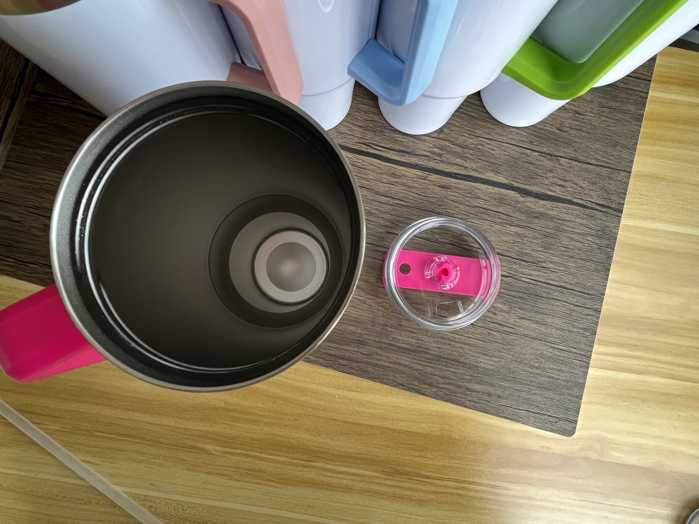 40oz Double Wall Sublimation Tumbler with Colorful Handle & Lid