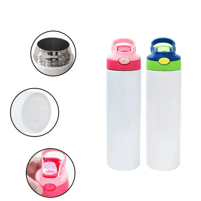 20OZ Sublimation Kids Sippy Bottles