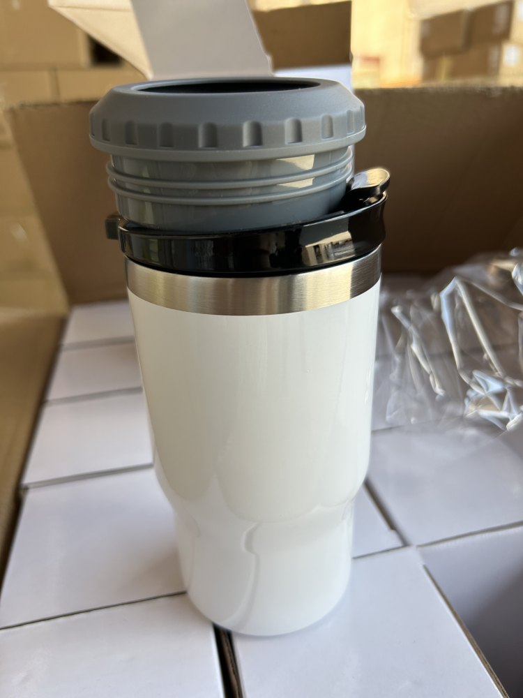 14OZ Stainless Steel Can Cooler With Double Lids