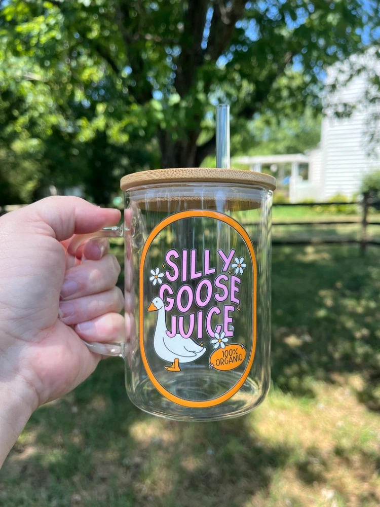 15oz Sublimation Clear Glass Mug with Handle