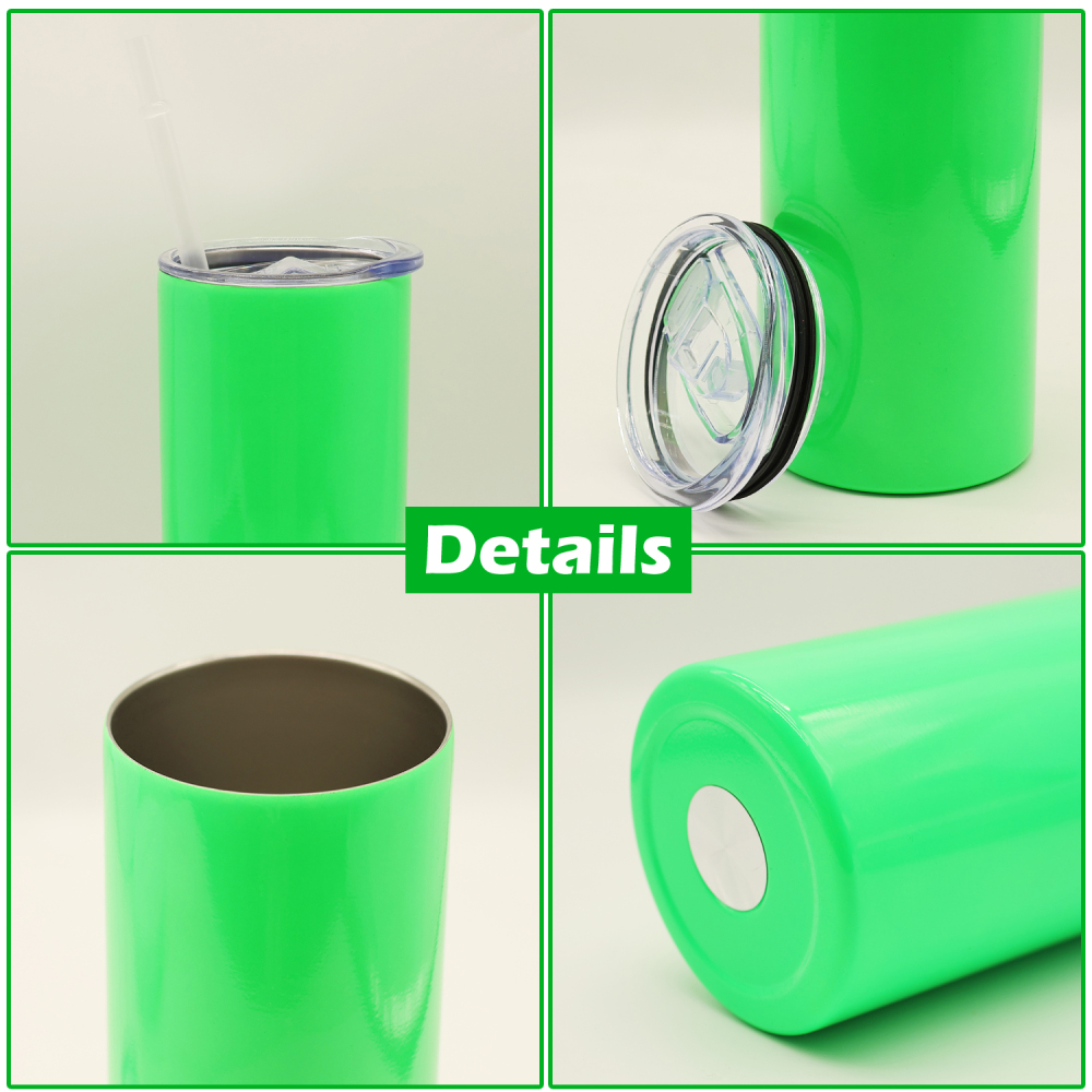 20OZ Neon Glossy Sublimation Tumblers