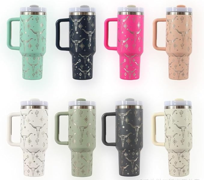 40oz Western Aztec laser engraved Mug