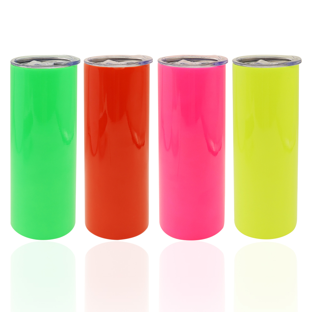20OZ Neon Glossy Sublimation Tumblers
