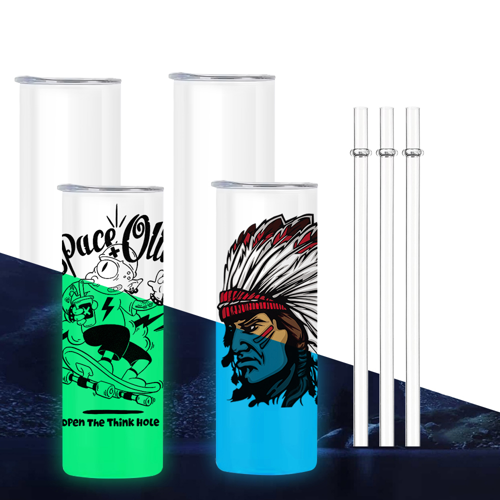 20OZ Glow In The Dark Tumblers Green&Blue