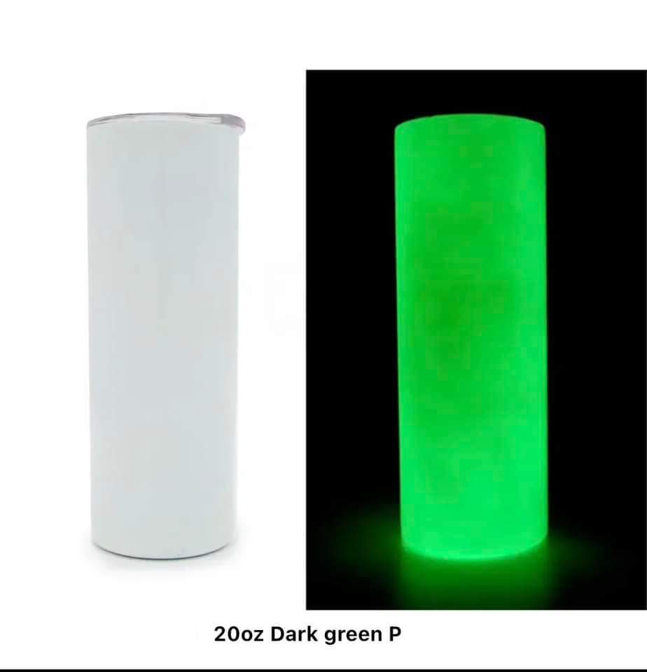 20OZ Glow In The Dark Tumblers Green&Blue