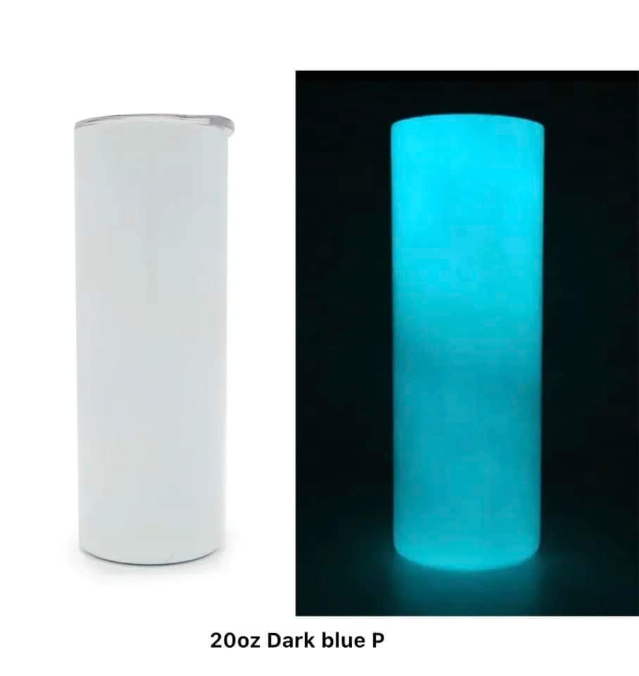 20OZ Glow In The Dark Tumblers Green&Blue