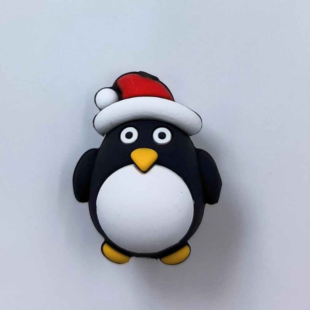 跨境热销圣诞系列新品 3D立体硅胶 卡通 DYI串珠 工厂批发