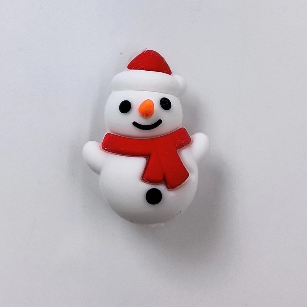 Hot-selling Christmas series new products 3D silicone cartoon DYI beads factory wholesale sale