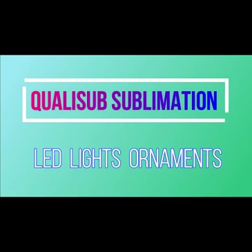 Christmas decoration colorful LED lights heat sublimation LED night light blank round acrylic DIY