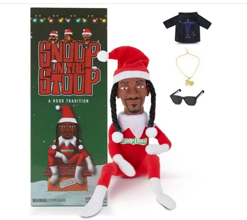 2024 Christmas Elf Doll, Includes Elf Toy, Extra Tshirt, Sunglasses and Necklace