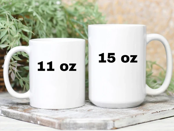 11oz / 15oz Sublimation Ceramic White Mugs With Handle