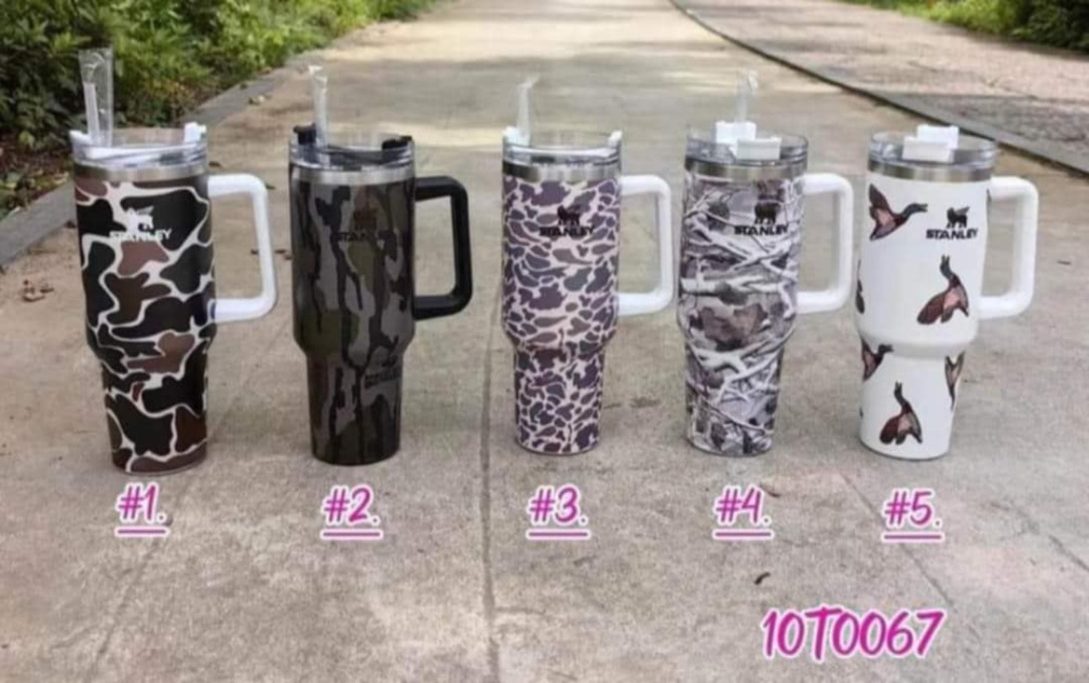 40oz Camo Stainless Steel Insulated Vacuum Mugs with Handle