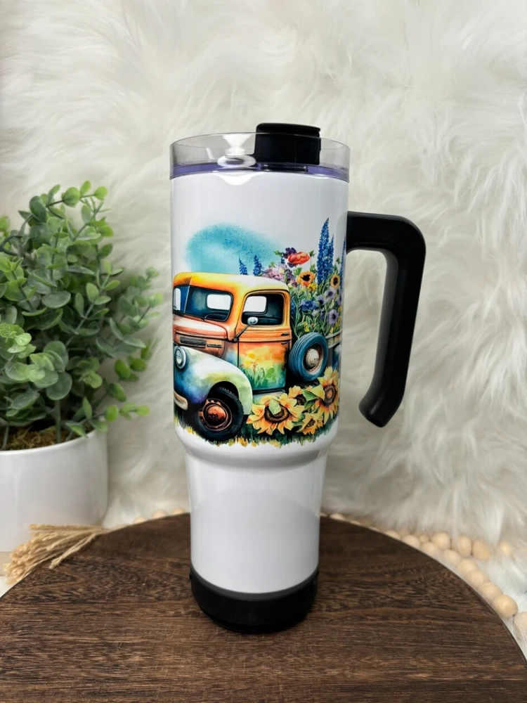 40oz Sublimation Mugs With Bluetooth Speaker Base