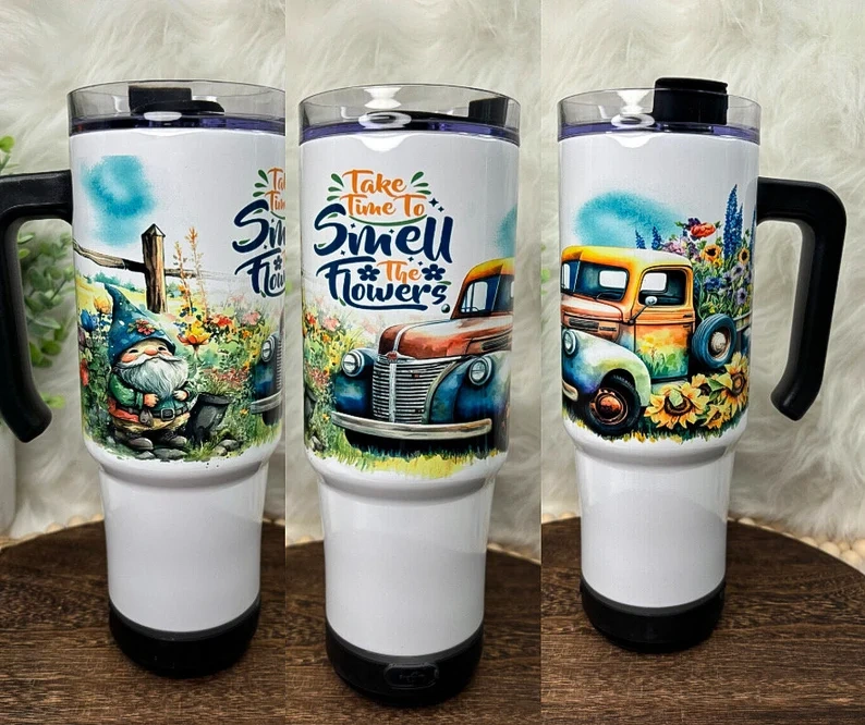 40oz Sublimation Mugs With Bluetooth Speaker Base