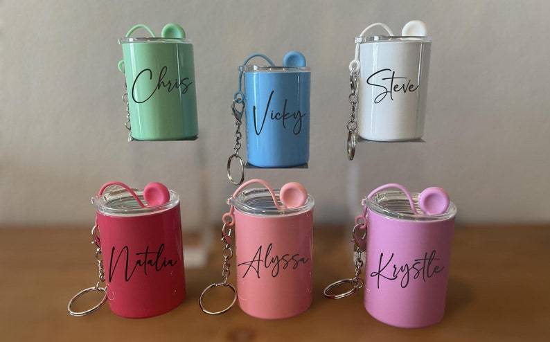 3oz shot cups for sublimation with keychains