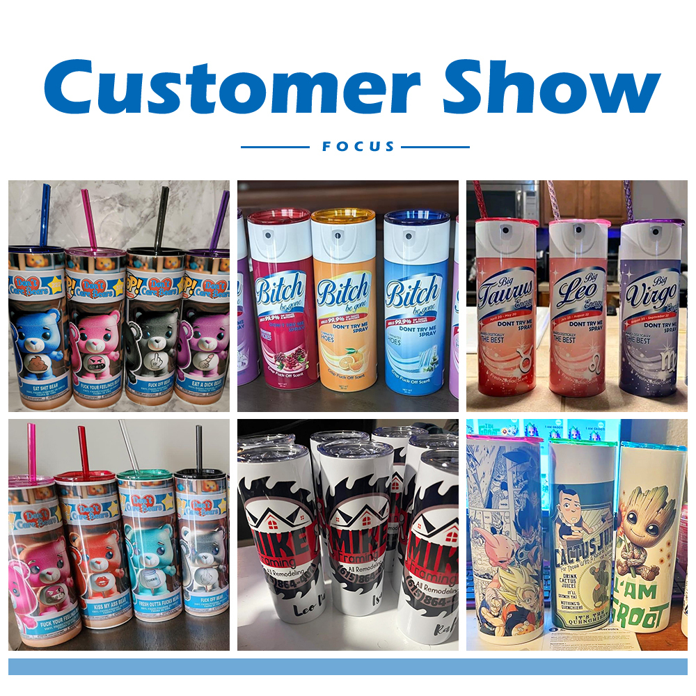 20OZ Sublimation Tumbler With Colored Lids