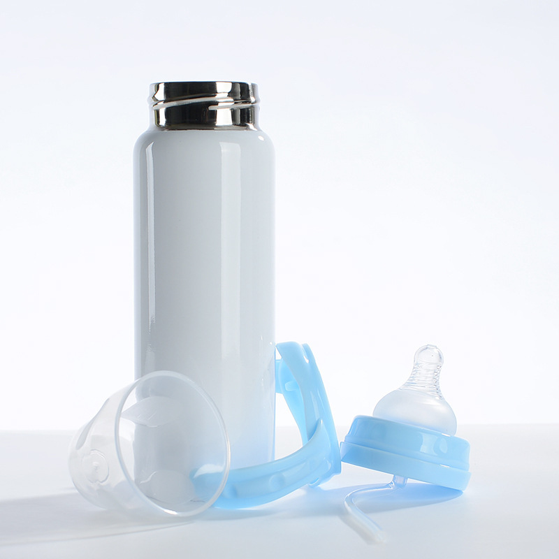 8oz Sublimation Kids Soft Sippy Bottles