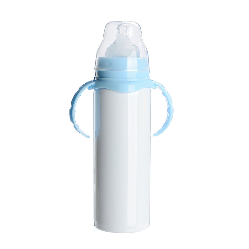 8oz Sublimation Kids Soft Sippy Bottles
