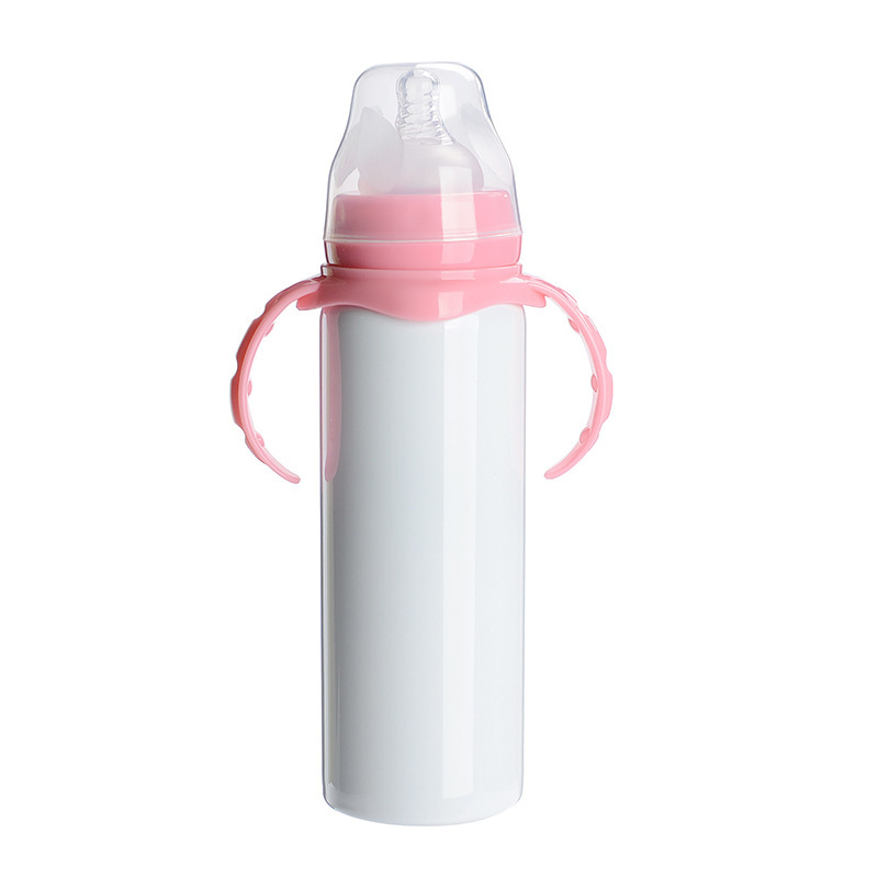 8oz Sublimation Kids Soft Sippy Bottles