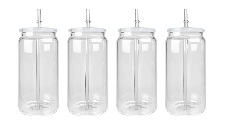 16oz Clear Plastic Can With PP Lids