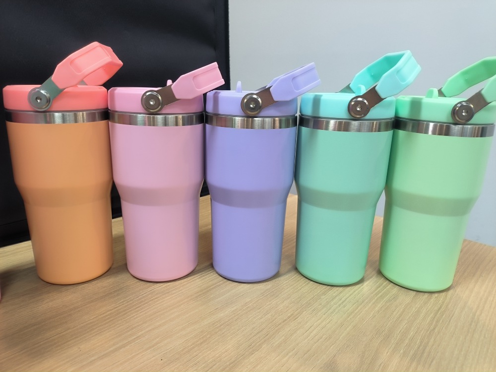 20oz Baby White Sublimation Tumbler With Top Handle