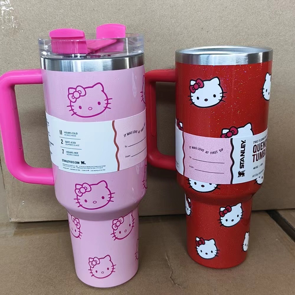 40oz Hellokitty-stanleyStainless Steel Insulated Vacuum Mugs with Handle