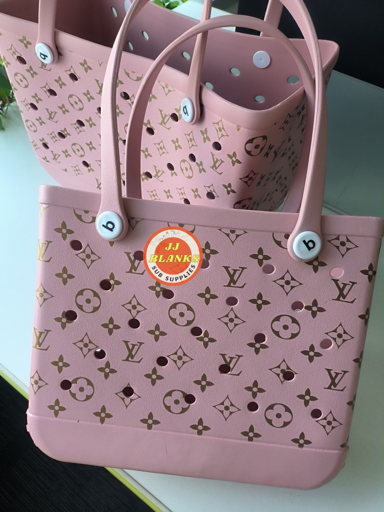 LV Bogg Bag EVA Waterproof Sandroof Hole Handbag Beach Bag With Patterns