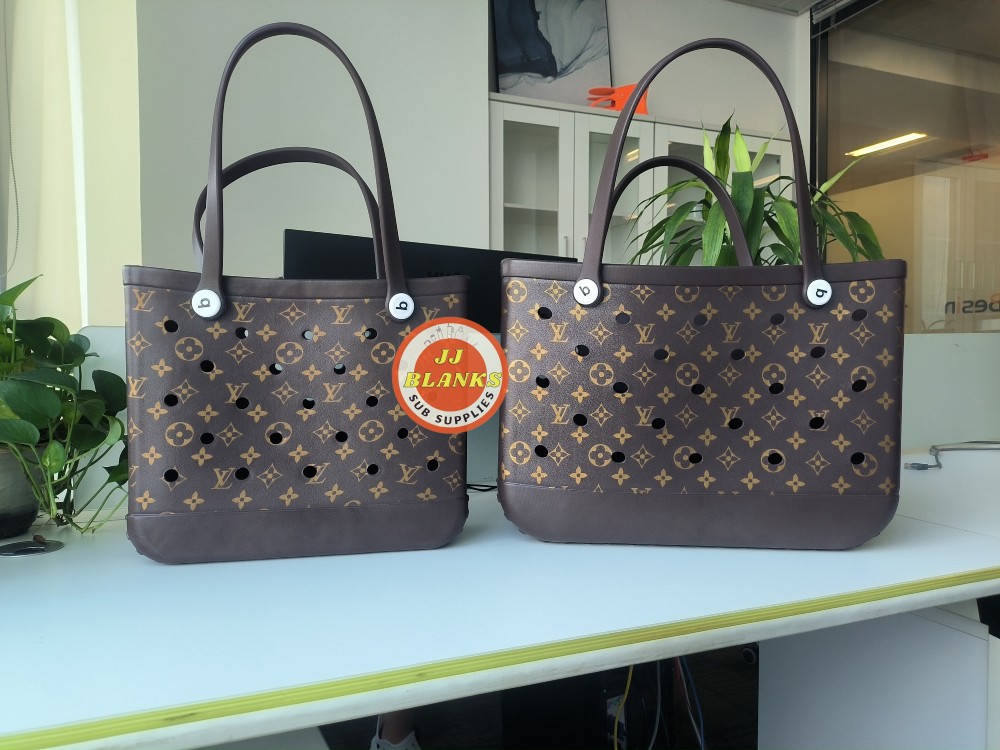 LV Bogg Bag EVA Waterproof Sandroof Hole Handbag Beach Bag With Patterns