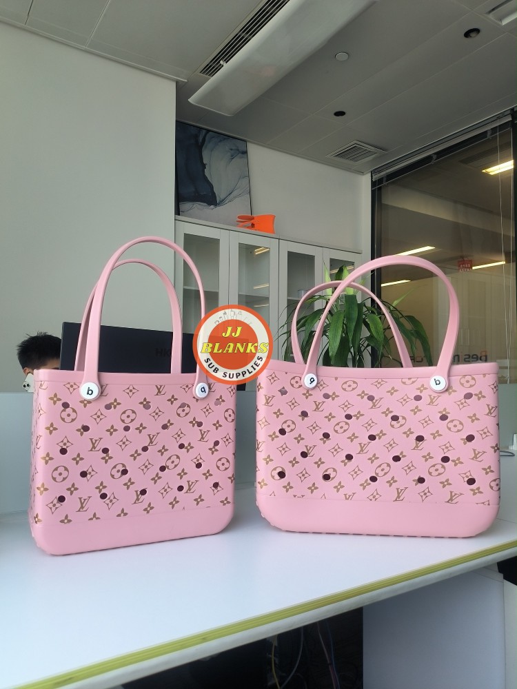 LV Bogg Bag EVA Waterproof Sandroof Hole Handbag Beach Bag With Patterns