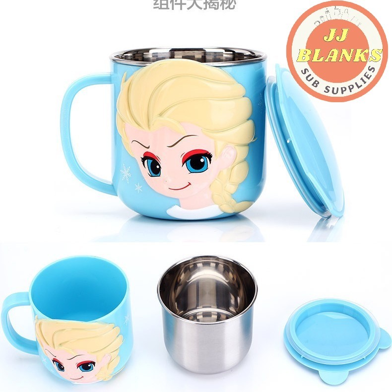 8oz Stainless Stee Disney Character Kids Mugs