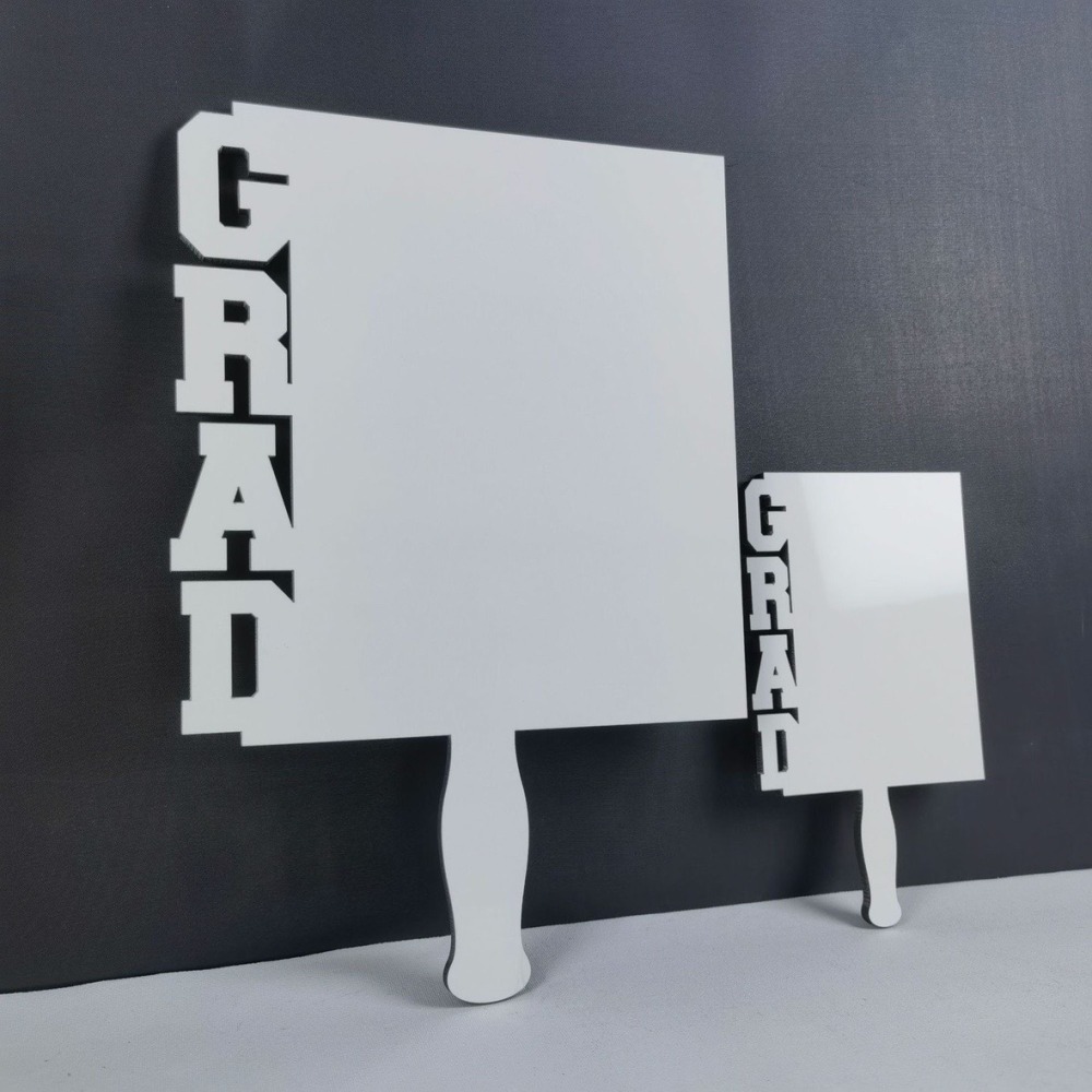 Hand Fan Photo Frame Blank Sublimation Graduation Picture Frame DIY Photo Frame for Graduation Party Decor (GRAD)