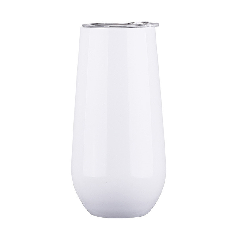 10oz Sublimation White Champagne Cups