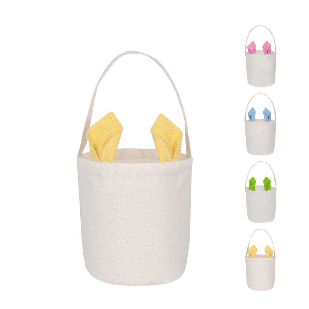 Easter Sublimation Bunny Basket With Handle 13*11.8''