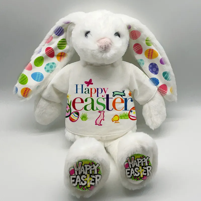 Easter Colored Bunny With Sublimation Shirts 5.9*11.9''