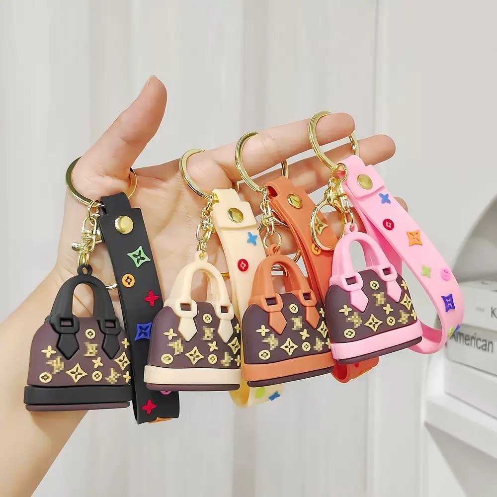 LV Bags Colored Keychains