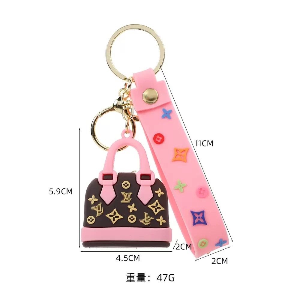 LV Bags Colored Keychains