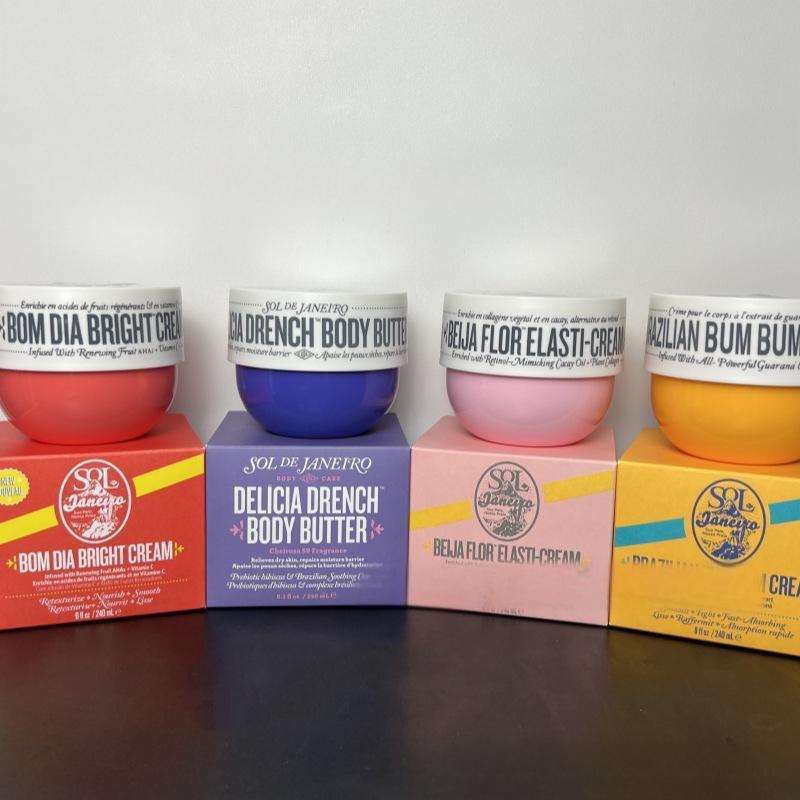 跨境S/ol de J/aneiro里约之夏紧致滋润身体乳霜bum bum屁屁霜240