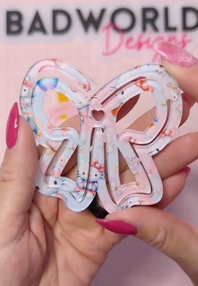 Sublimation Jumbo Acrylic Paper Clips For Sublimation