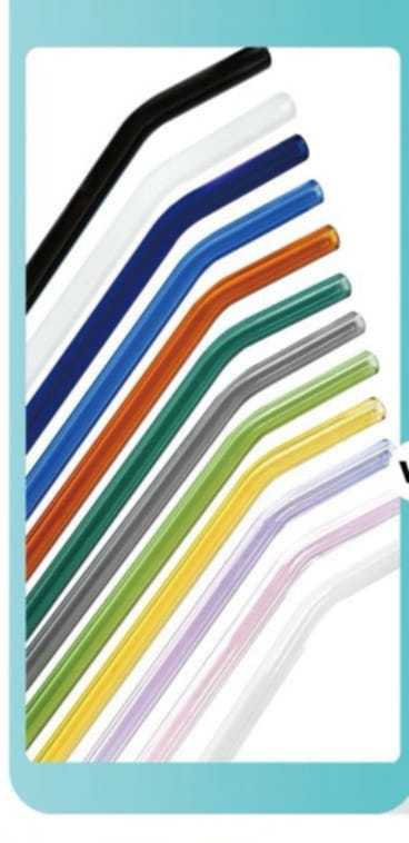 16oz Colored Glass Straw And Lids